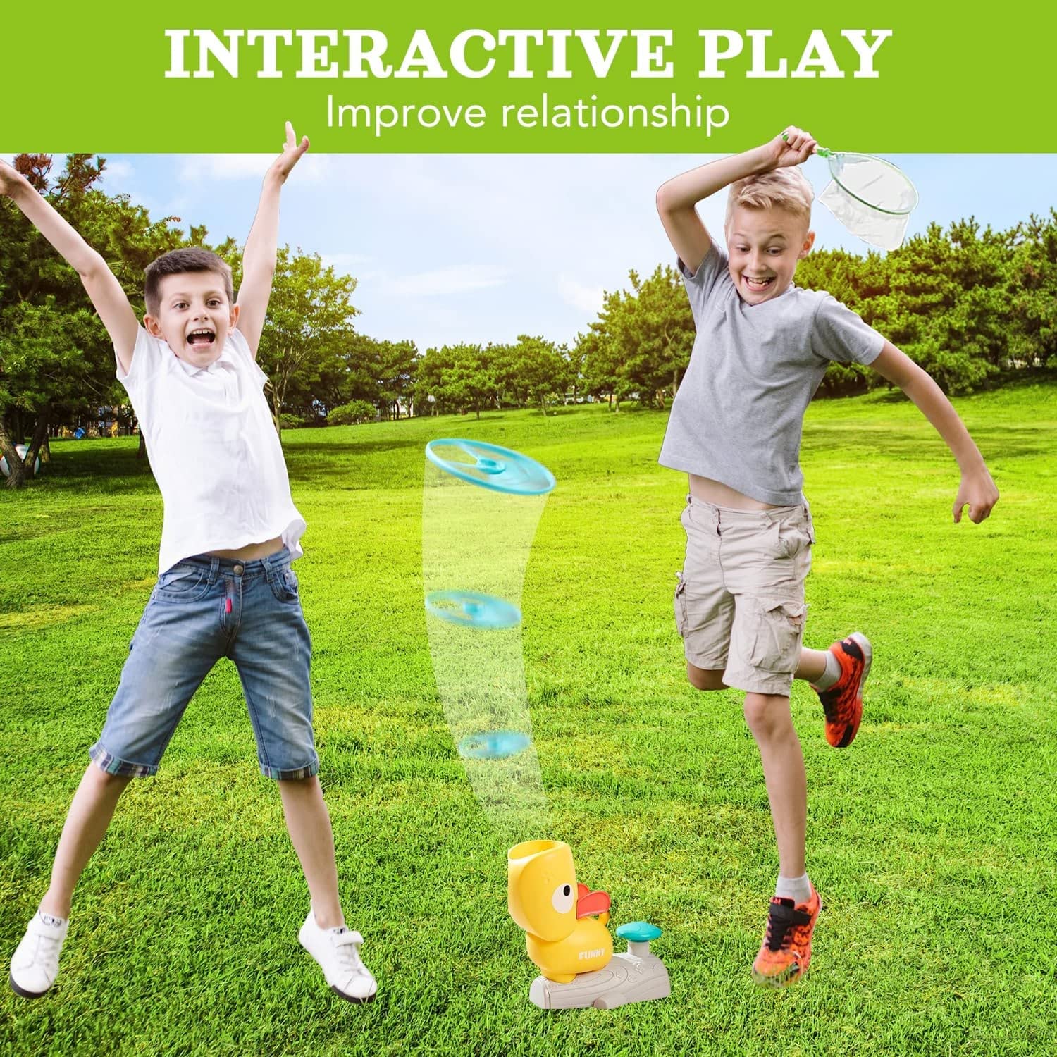 🎁Winter Sale 50%OFF🔥 Flying Disc Launcher Toy for Kids