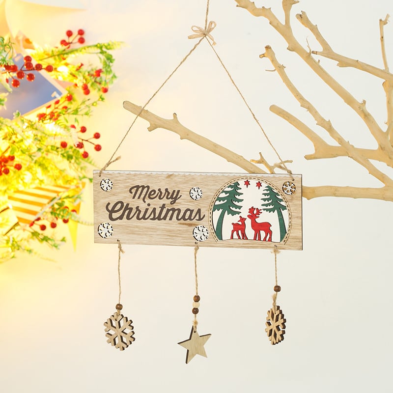 🎅2024 Christmas Gift - 🎄Wooden Colorful Christmas Ornaments