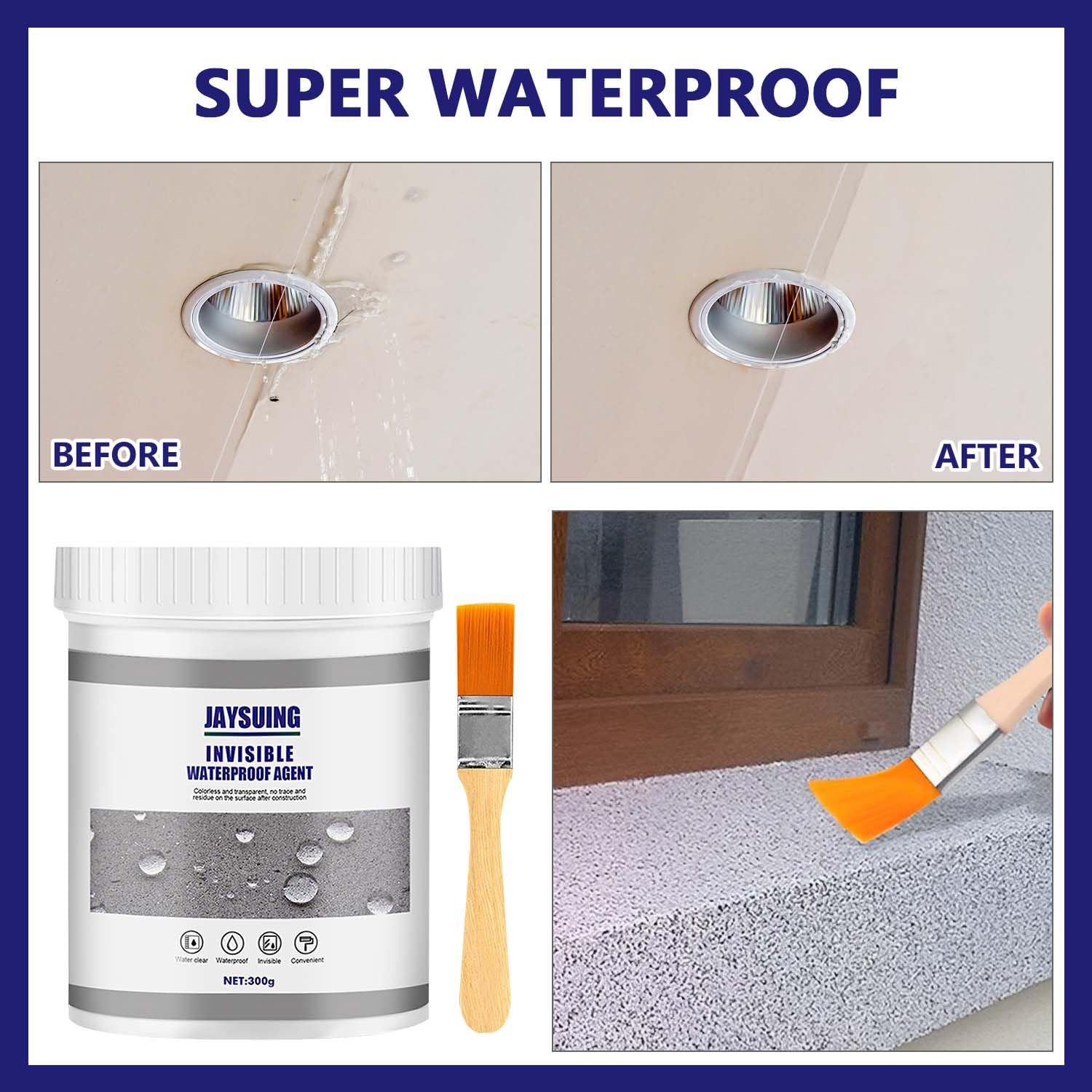 Miraculous waterproof function🌞Blocking sunlight