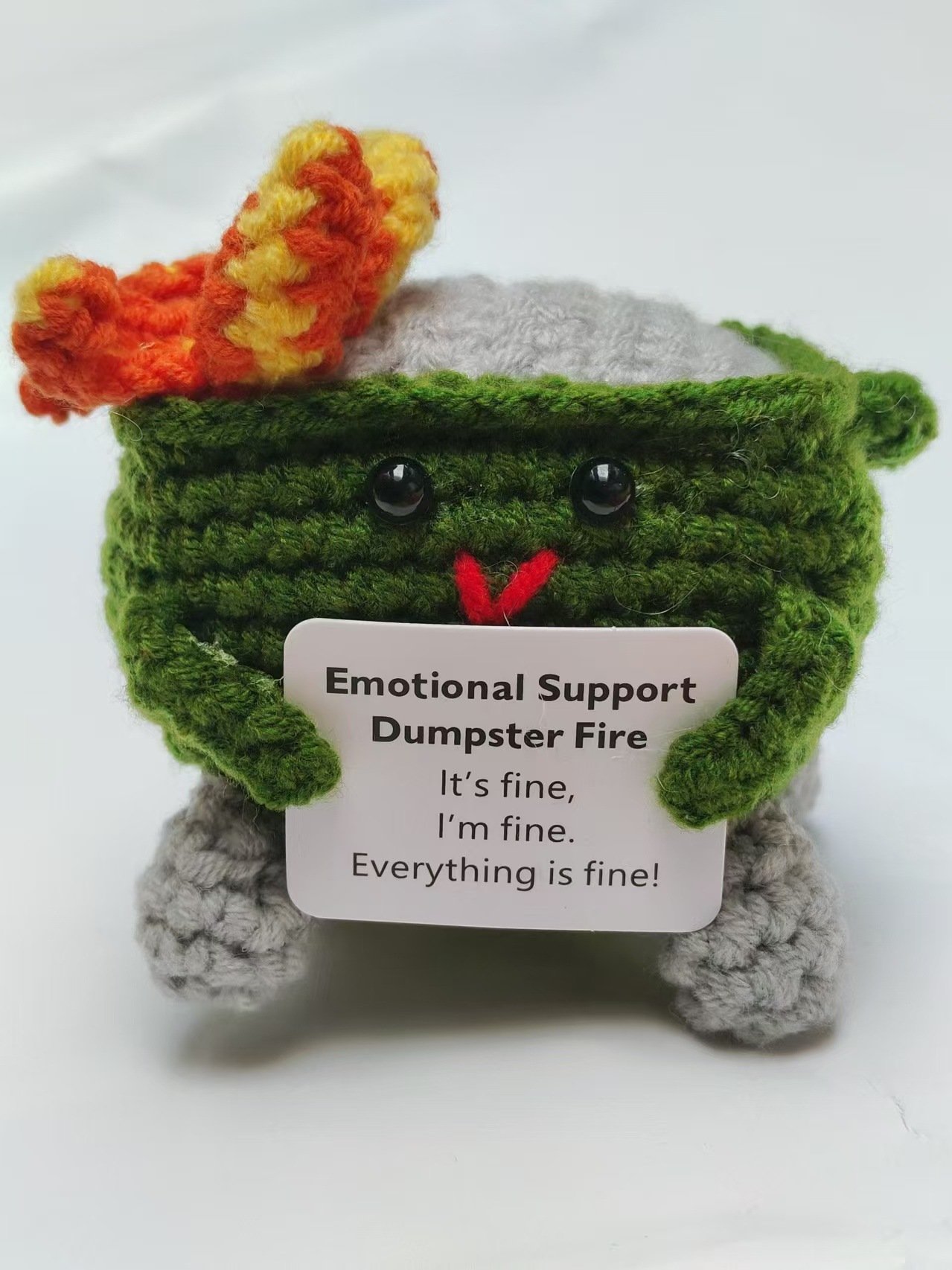 🎄Christmas Gifts 49% OFF - Crochet Dumpster Fire Toy🔥