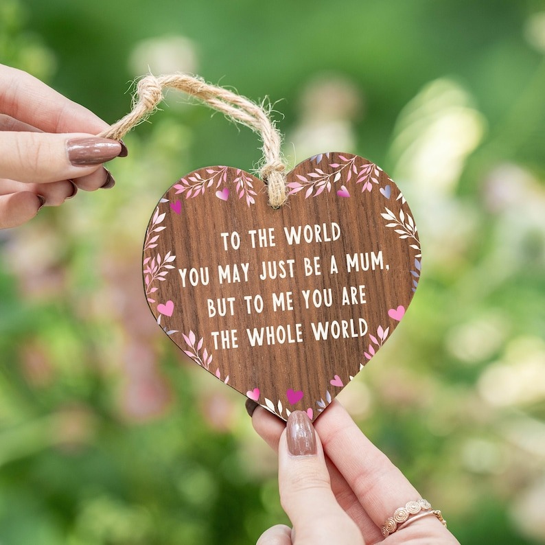 💖Express Gratitude with Our Wooden Plaque: The Perfect Mother's Day Gift for Her🎀