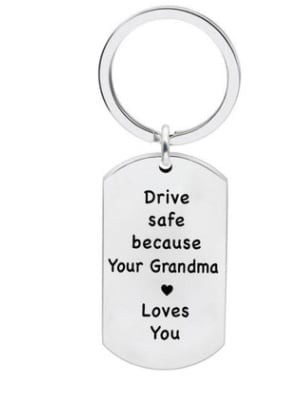 🥰Have Fun, Be Safe, Make Good Choices and Call Your Grandma/Grandpa Keychain💖