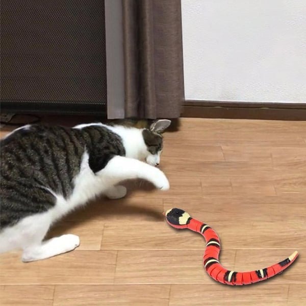 😻Smart Sensing Snake Electron Interactive Cat Toys💗