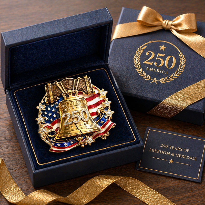 250th Anniversary Liberty Bell Commemorative Pin - A Symbol of America's Freedom