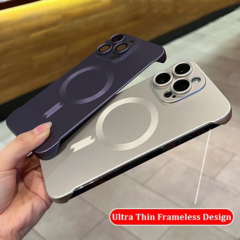 🎁💝2024 Valentine’s Day Gifts - Frameless Matte Ultra Thin Magnetic iPhone Case