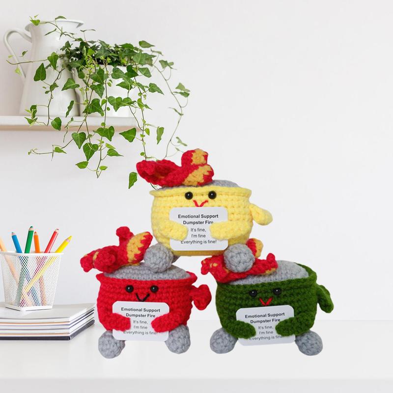 🎄Christmas Gifts 49% OFF - Crochet Dumpster Fire Toy🔥