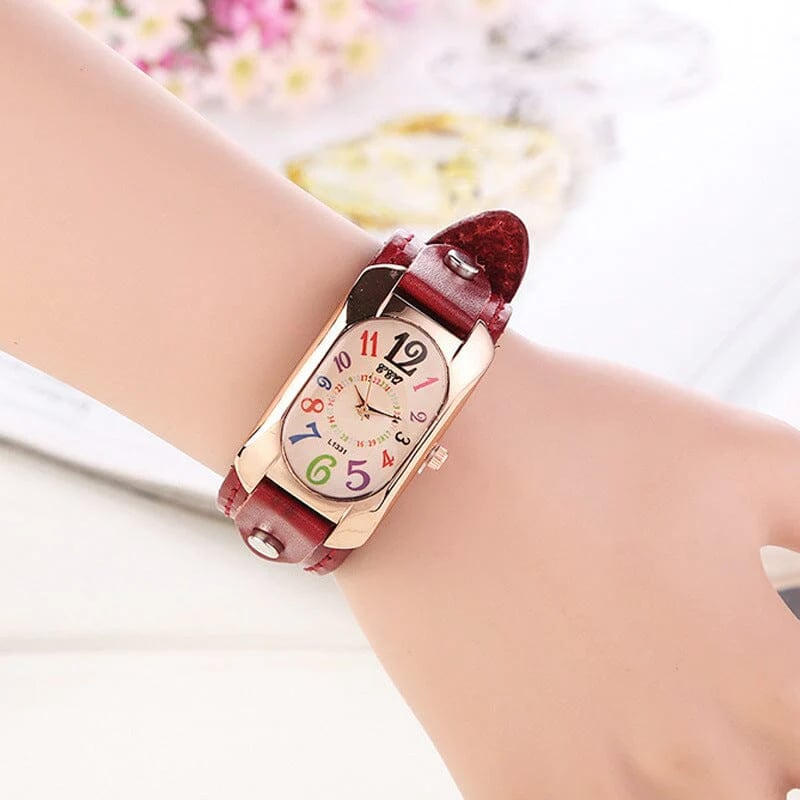 🔥Last Day Promotion 50% OFF🔥 -Vintage Leather Quartz Stone Women's Watch