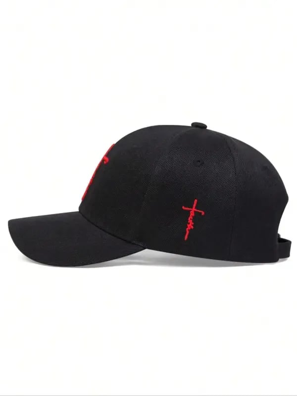 ✝️🧢LAST DAY -Handmade“Faith”Cross Embroidered Cap