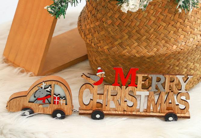 🎅2024 Christmas Gift - 🎄Wooden Colorful Christmas Ornaments