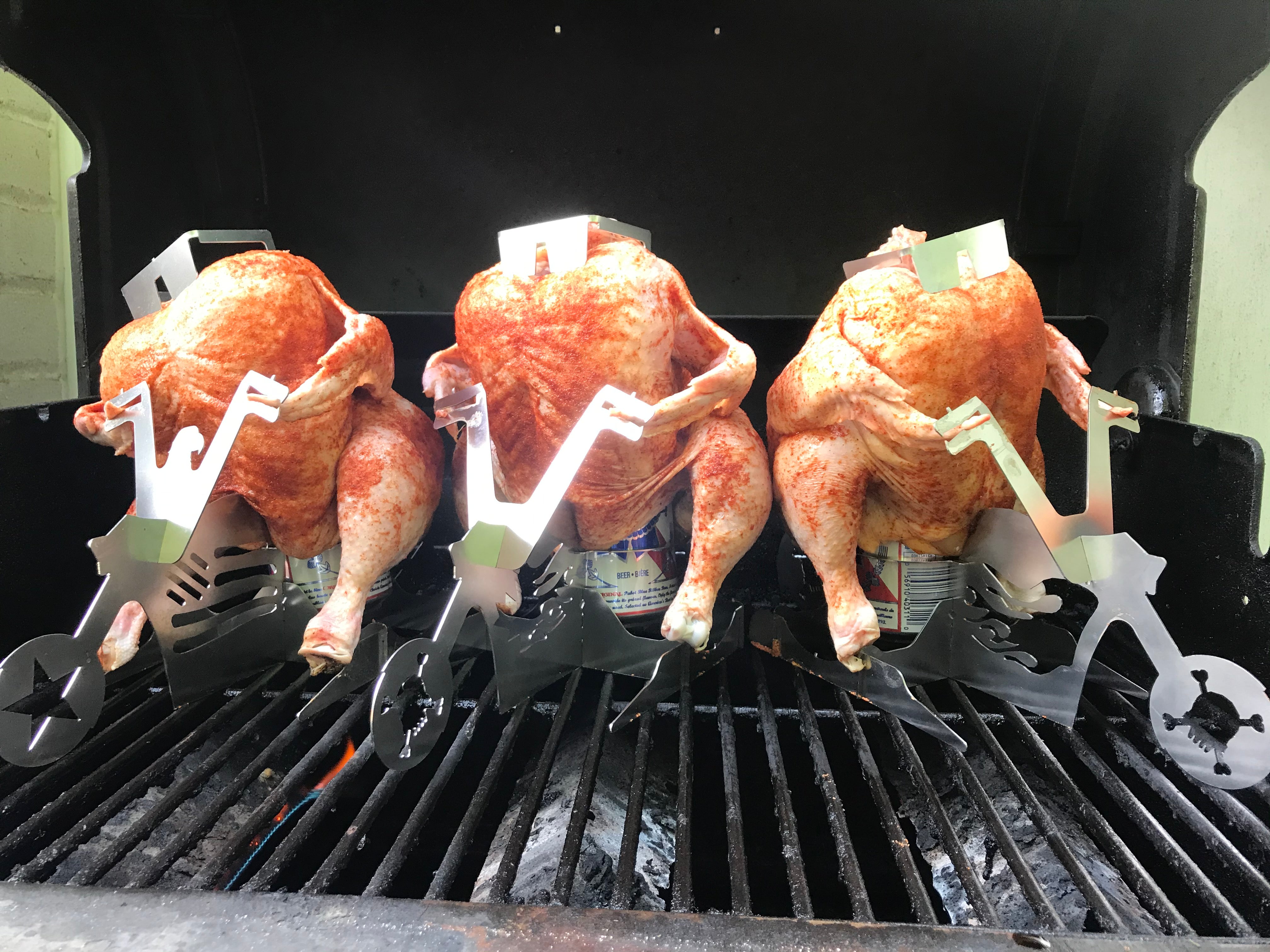 Thanksgiving Gift Merica Biker  Chicken Beer Stand