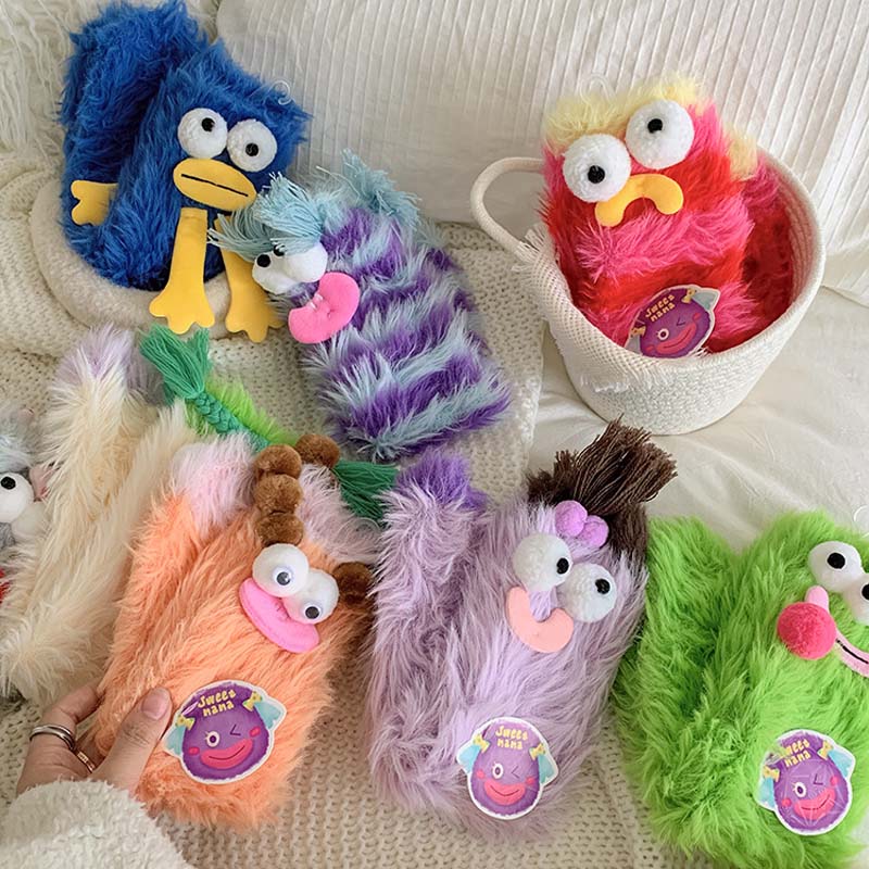 🎁💝2023 CHRISTMAS GIFT - Warm Cozy Fluffy Cartoon Monster Socks🧦