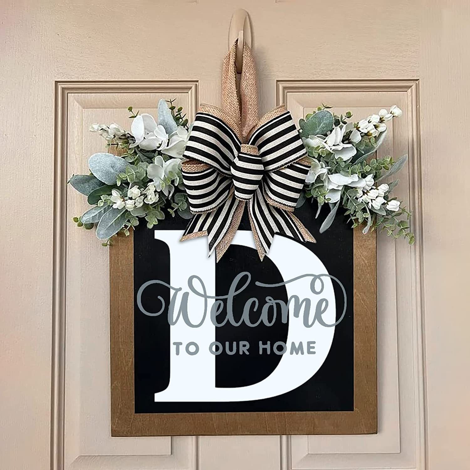 ✨26 Initial Last Name Front Door Wreath (BUY 2 FREE SHIPPING)