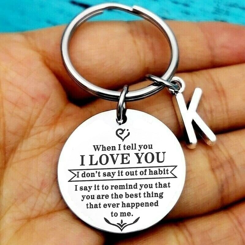 💓 ( Best Father Mother Gift ) When I tell you I LOVE YOU Keychain