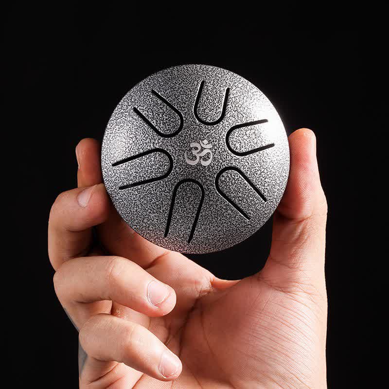 Buddha Stones Mini Steel Tongue Drum 3 Inch Sound Healing Drum Kit
