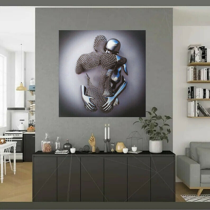 Love Heart Gray-3D Art Wall💞The most romantic way to express your love💞