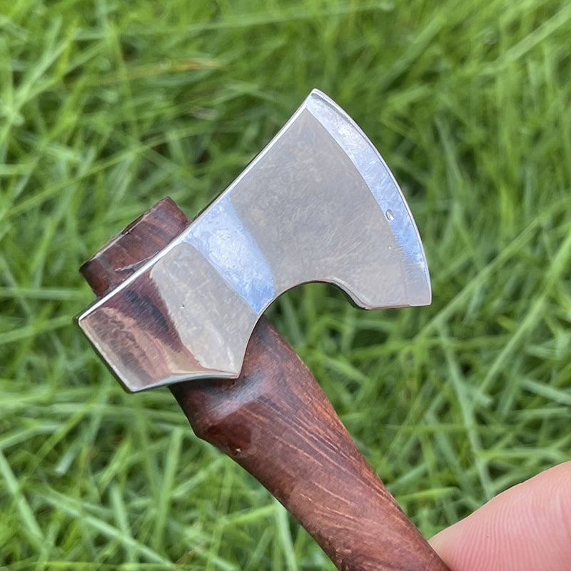 Mini Axe Fixed Blade Hunting Survival Stainless Steel Tactical Knife Home Car Decor