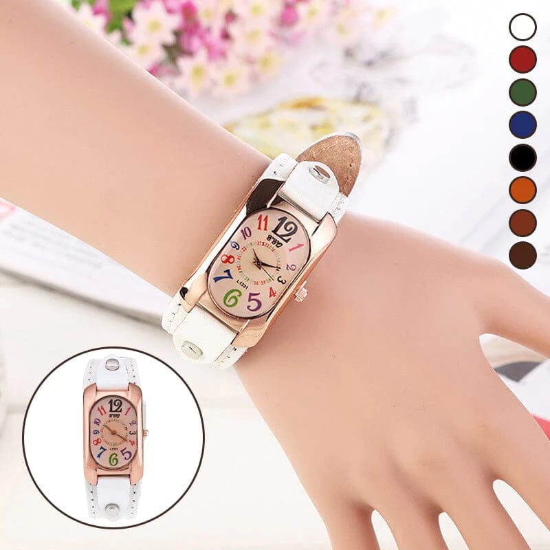 🔥Last Day Promotion 50% OFF🔥 -Vintage Leather Quartz Stone Women's Watch