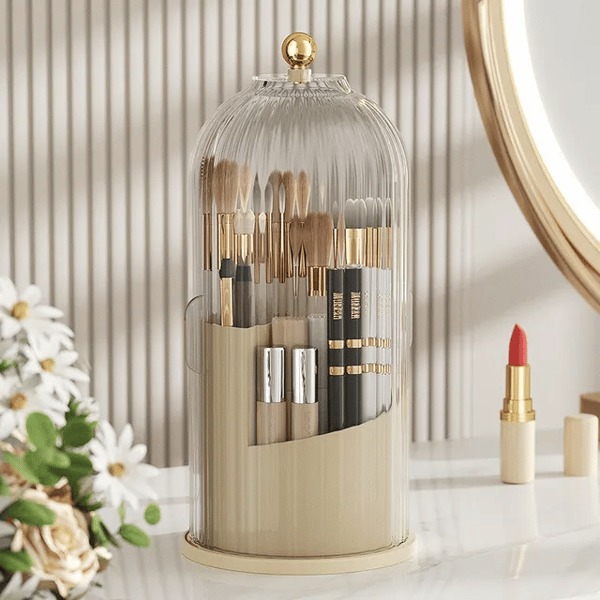 🥰Streamline Your Beauty Routine: 360° Makeup Brush Organizer💖