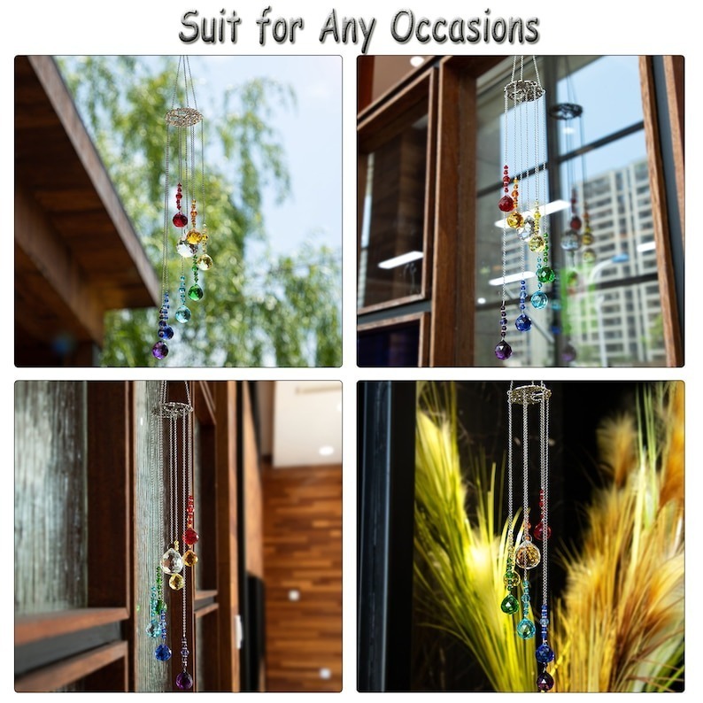 🔥50% OFF🔥🌈Crystal Glass Suncatcher Window Decor Hang Ornament