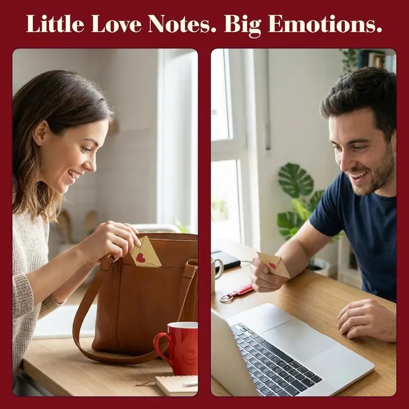 💌DIY Love Notes Box - Mini Blank Cards & Envelopes for Him/Her💕