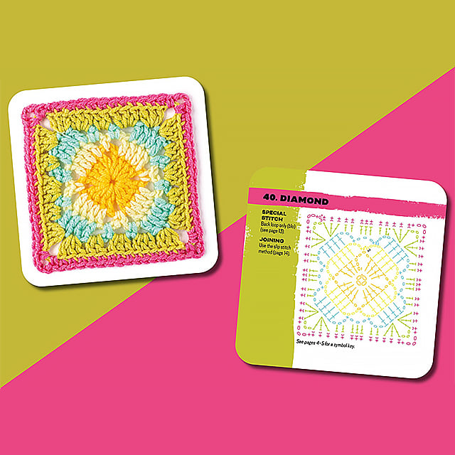 The Granny Square Card Deck(50 Mix & Match Designs)