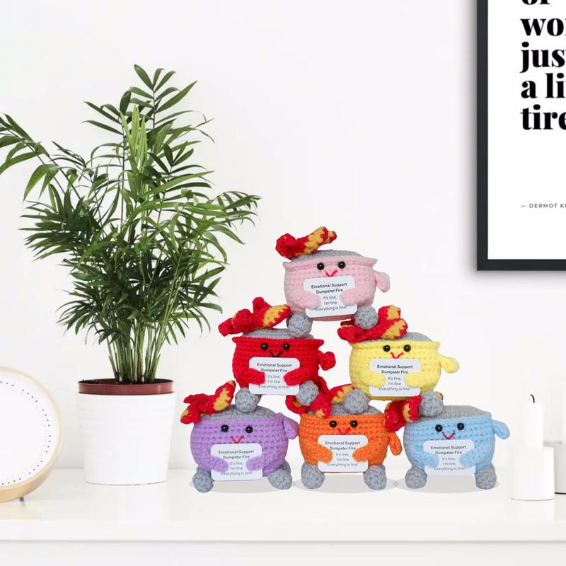 🎄Christmas Gifts 49% OFF - Crochet Dumpster Fire Toy🔥