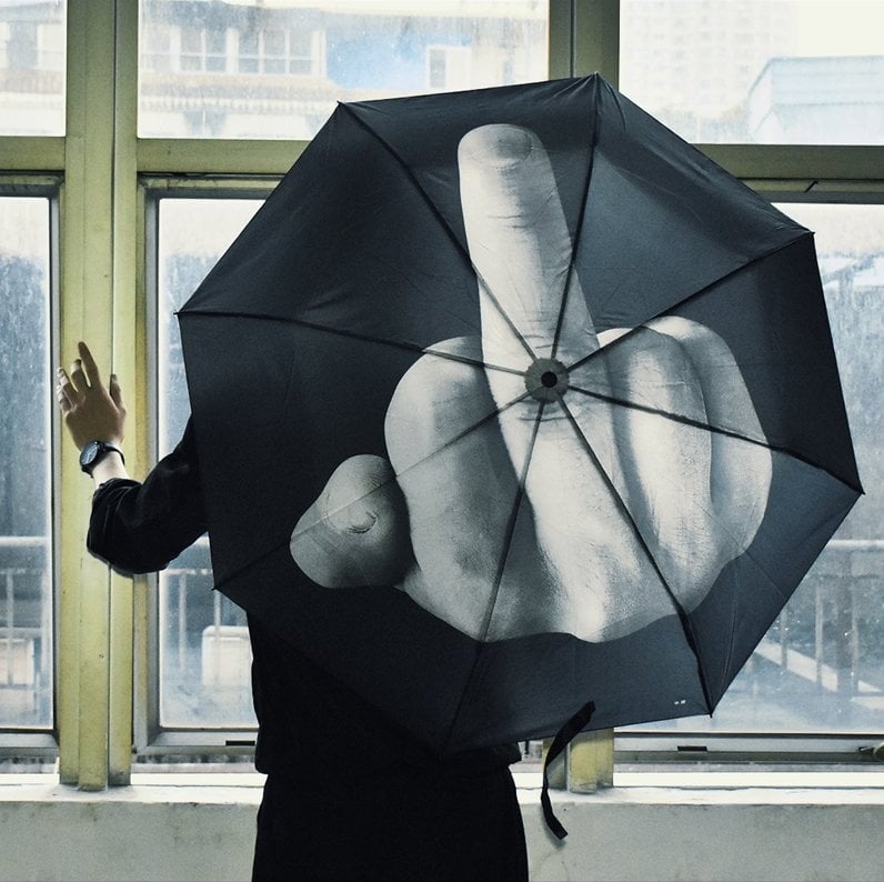 🤣Funny Middle Finger Umbrella