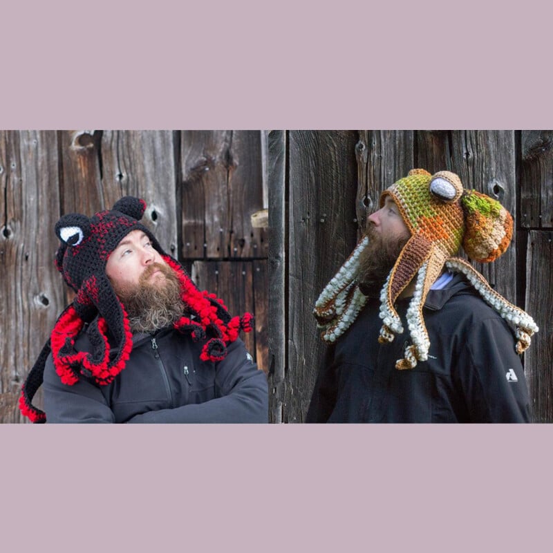 Birthday Gift Crochet Octopus Hat 
