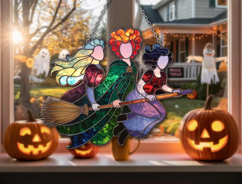 Halloween Witch Suncatcher