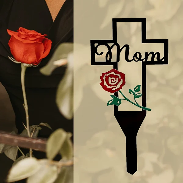 Sale Ends Today 50%OFF - Cemetery Memorial Cross Stake for Parents