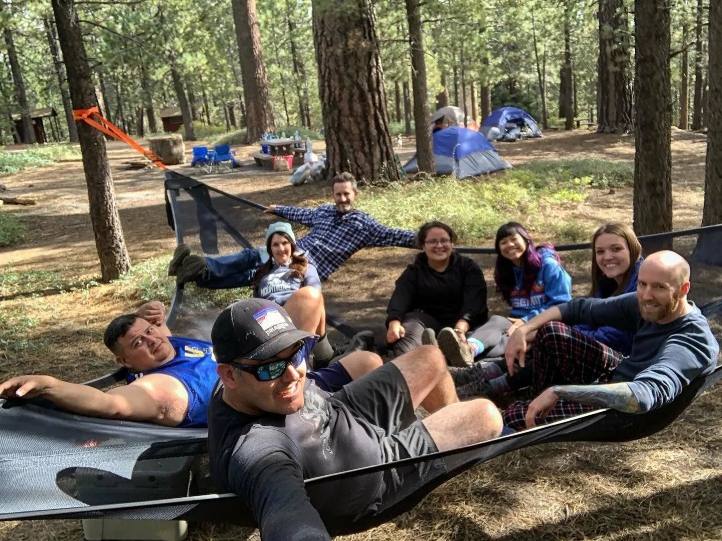 MULTI-PERSON HAMMOCK- PATENTED 3 POINT DESIGN🔥(Free Worldwide Freight)