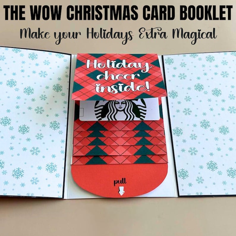 🎄 50K+ SOLD! 🎁✨ Christmas Gift Card Holder Book🎅