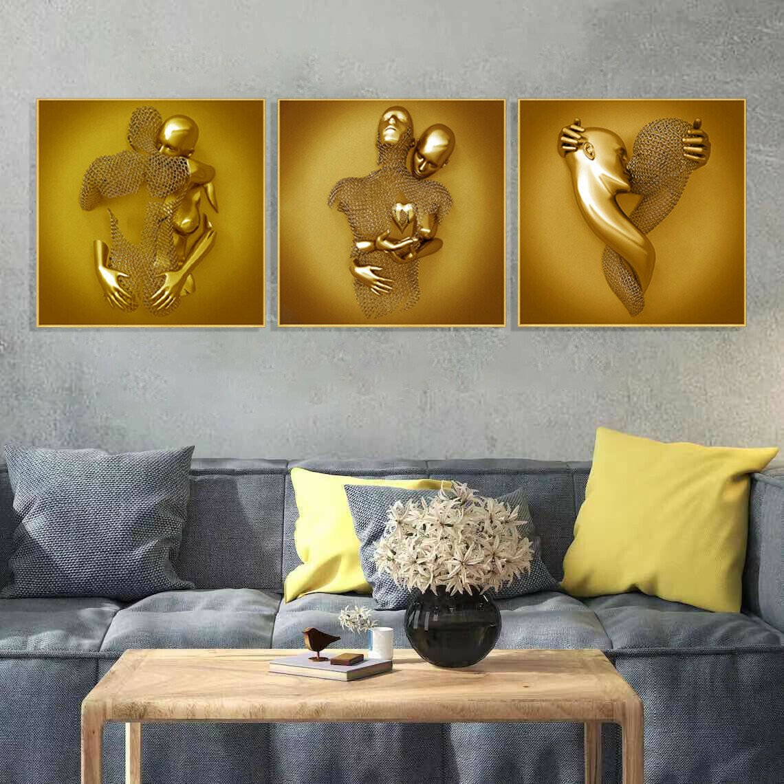 Love Heart Gray-3D Art Wall💞The most romantic way to express your love💞