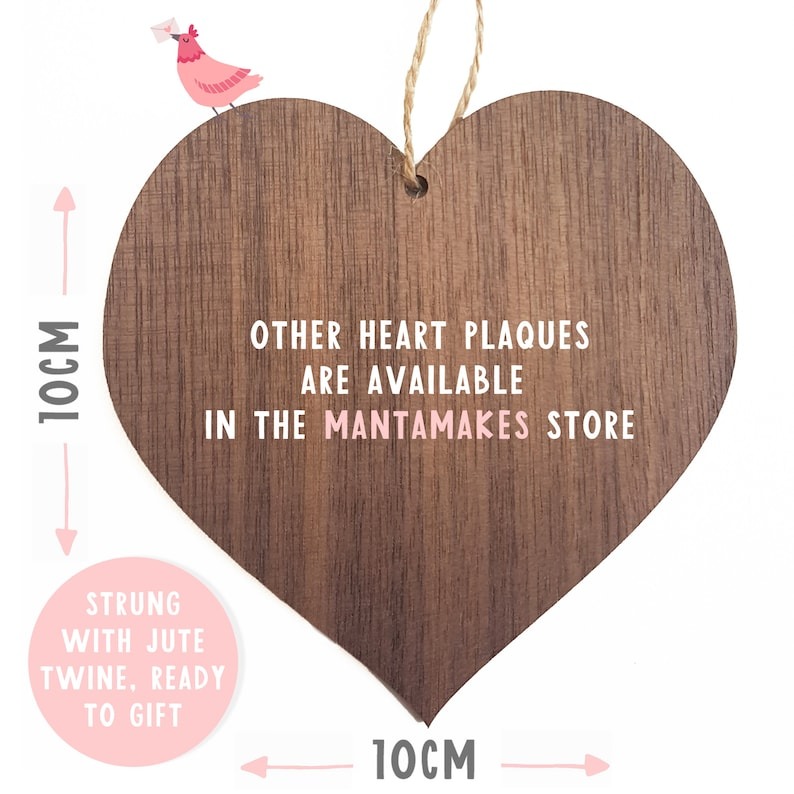 ❤️‍🔥Cherish the Moment:  Hanging Wooden Heart - Perfect Mother of the Bride and Groom Gift!"🎁