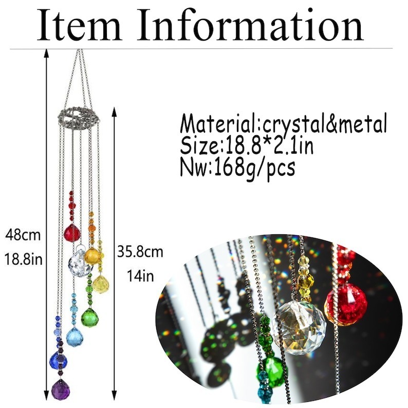 🔥50% OFF🔥🌈Crystal Glass Suncatcher Window Decor Hang Ornament