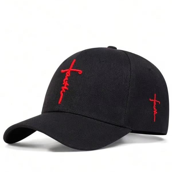 ✝️🧢LAST DAY -Handmade“Faith”Cross Embroidered Cap
