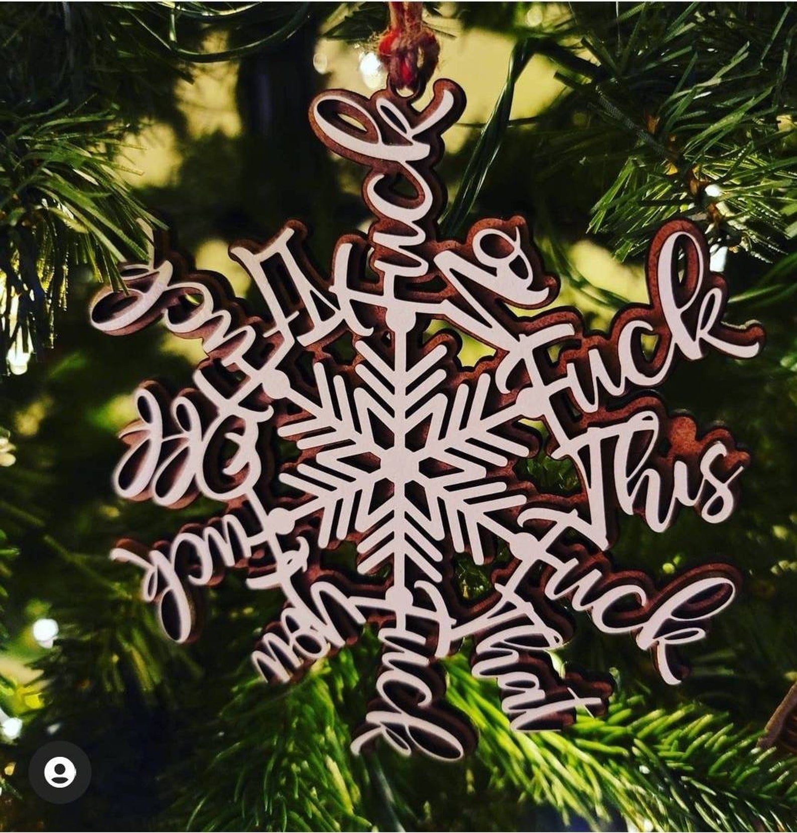 Funny Christmas Ornament | Perfect ornament for annual summary | A set of 2pcs