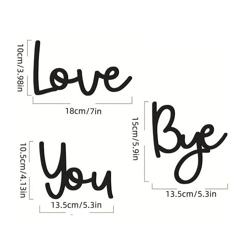 Love You Bye Sign Above Door