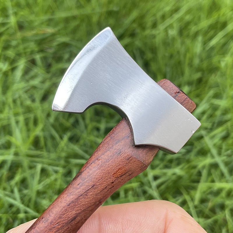 Mini Axe Fixed Blade Hunting Survival Stainless Steel Tactical Knife Home Car Decor
