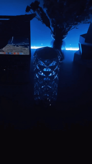 Touching Control Rose Crystal Lamp