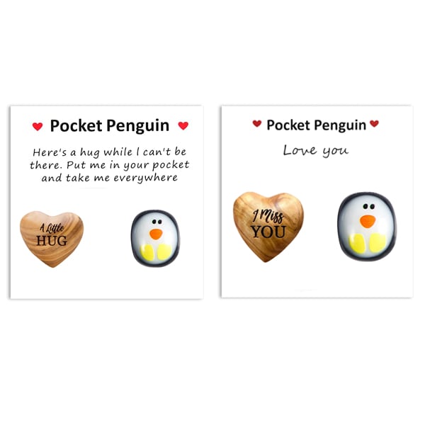 Pocket Hug Wooden Heart Token--Thanksgiving gifts,