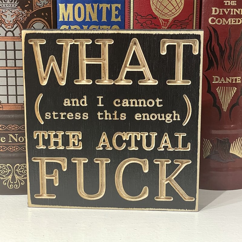 F*cks Funny Wood Small Shelf