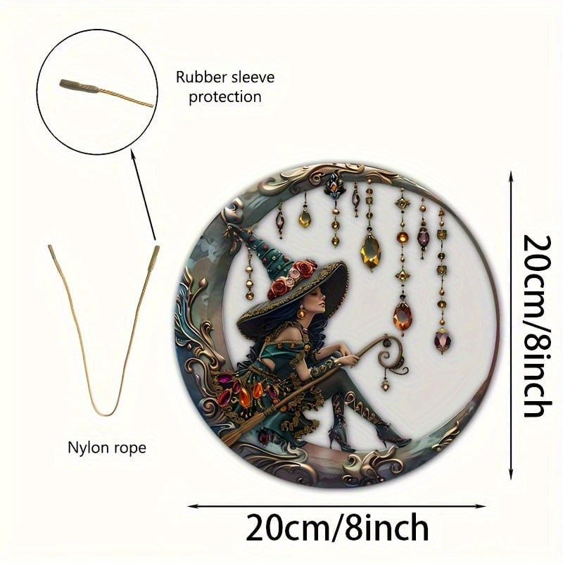 🧙‍♀️Beautiful Witch - Personalized Witch Window Hanging Suncatcher Ornament Gift