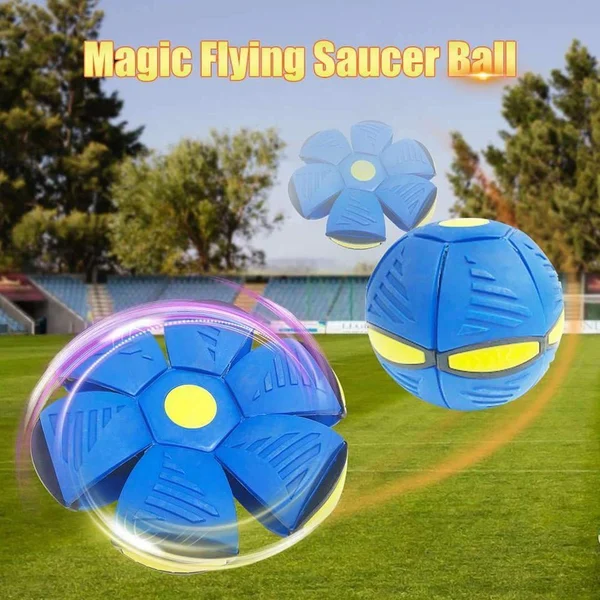 Portable Creative Magic Light Flying Saucer UFO Ball For Kids