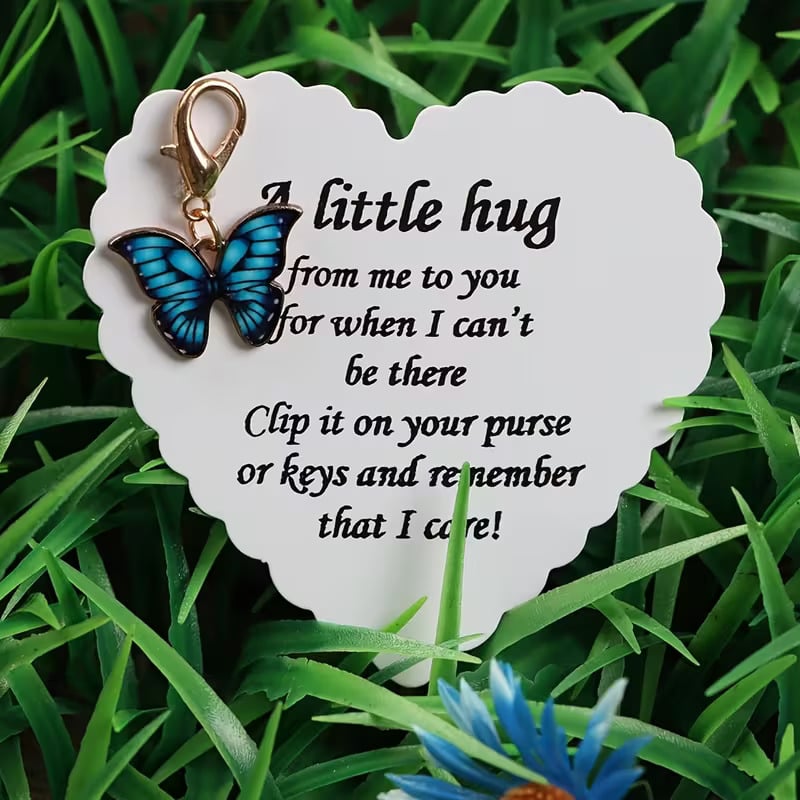 🦋Elegant Butterfly Charm with Warm Card
