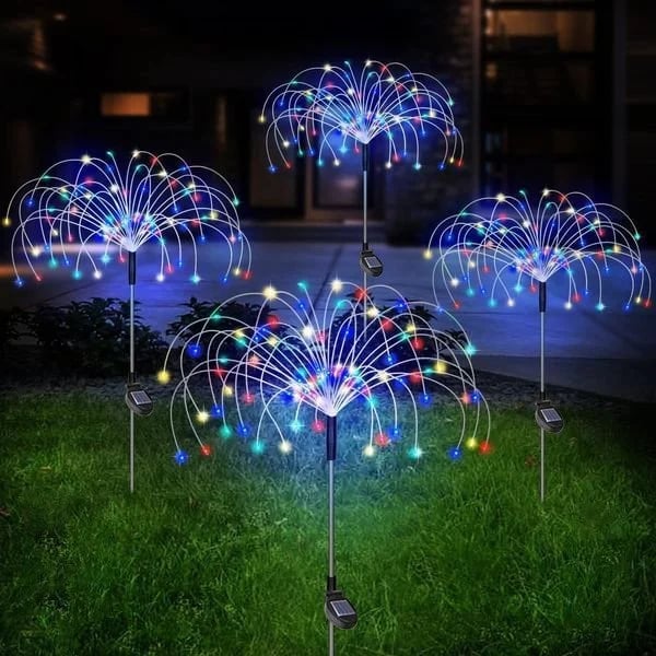 Last Day 50% OFF🔥Waterproof Solar Garden Fireworks Lamp