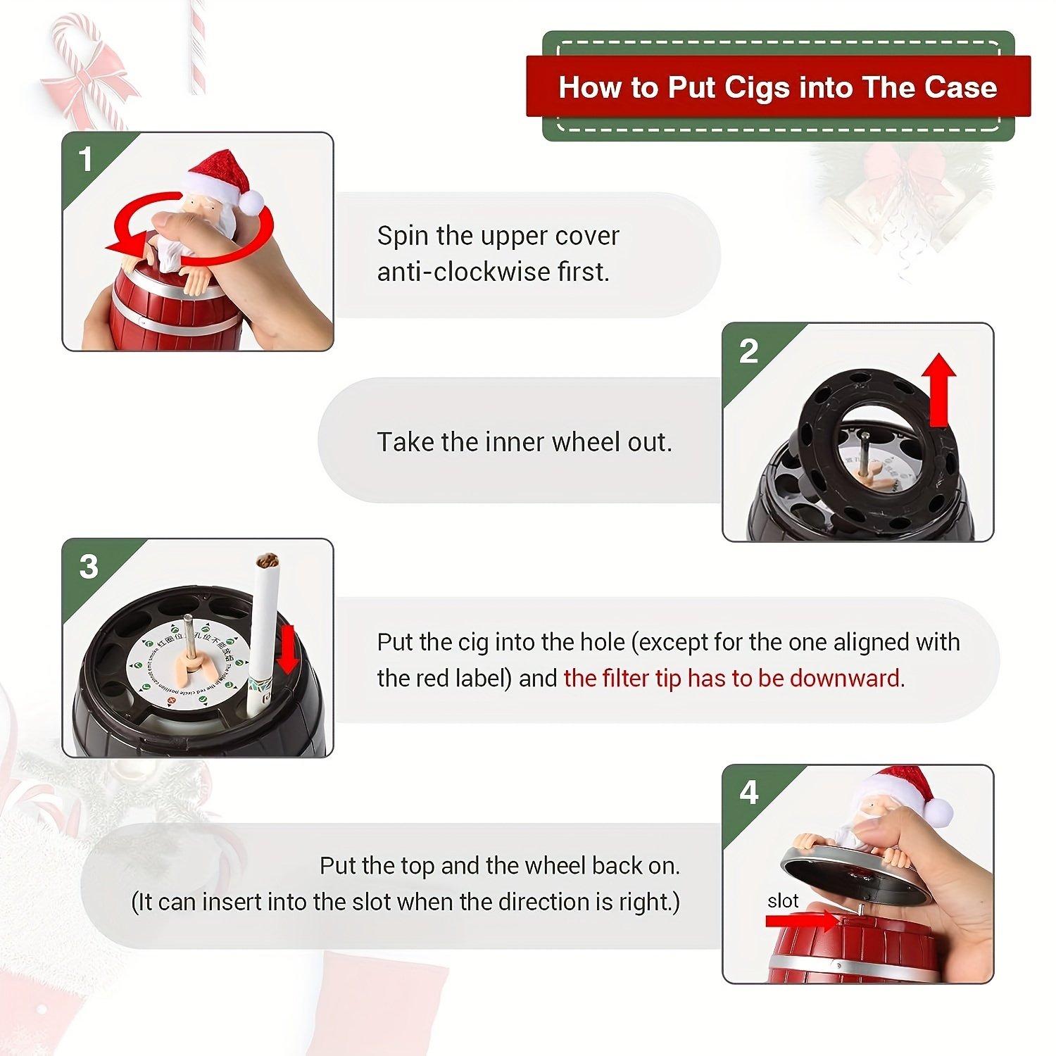 🤣Funny Santa Claus Cigarette Holder
