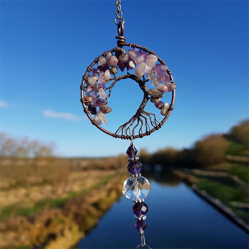 💘Capture Her Heart: Unique Mother's Day Gift - Amethyst Crystal Sun-Catcher🎀