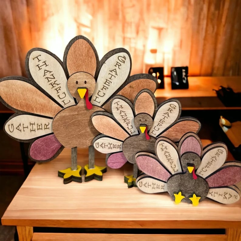 2025 Standing Wood Turkey, Turkey family🔥BUY MORE SAVE MORE