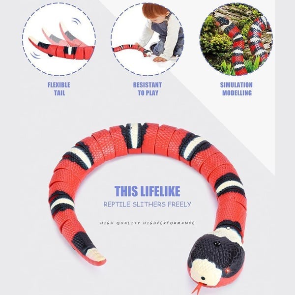 😻Smart Sensing Snake Electron Interactive Cat Toys💗